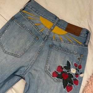 NWOT Madewell Strawberry Jeans 👖🍓